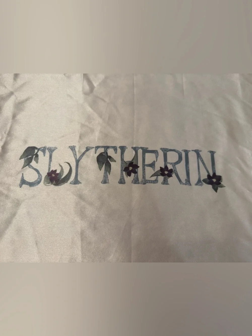 Harry Potter for Kitsch Slytherin Satin Pillowcase